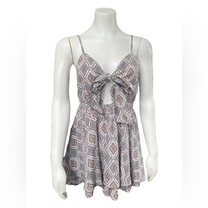 NWT Camellia Tiered Skort Romper Sz M